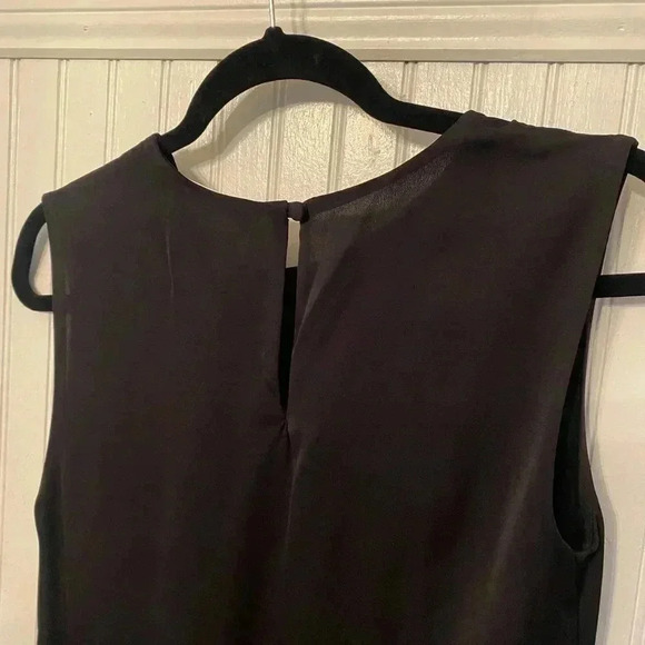 MILLY Side tie Sleeveless Silk Blouse - Picture 3 of 8